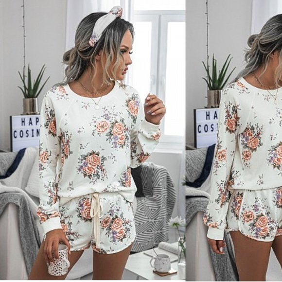 LAST ONE Comfy Round Neck Solid loungewear - Picture 2 of 4